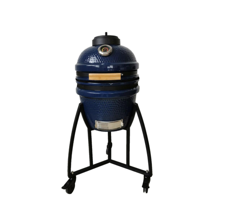 Lifesmart 133″ Kamado Style Ceramic Grill with 6-Piece Accessory Bundle (SCS-K15A)