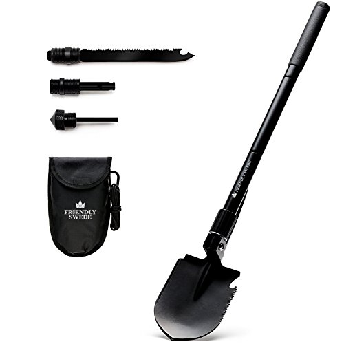 The Friendly Swede Folding Survival Shovel 