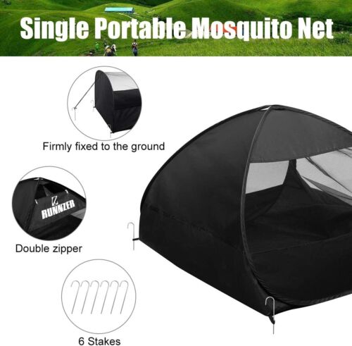L RUNNZER Single Person Mosquito Net Tent 